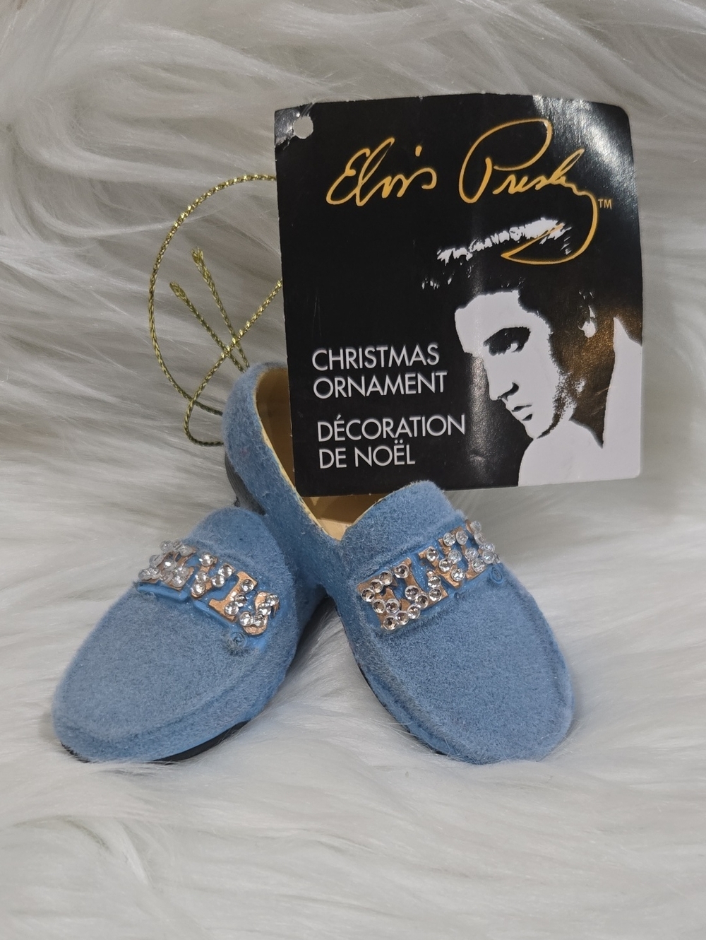 Elvis Presley Blue Suede Shoes Ornament by Kurt Adler